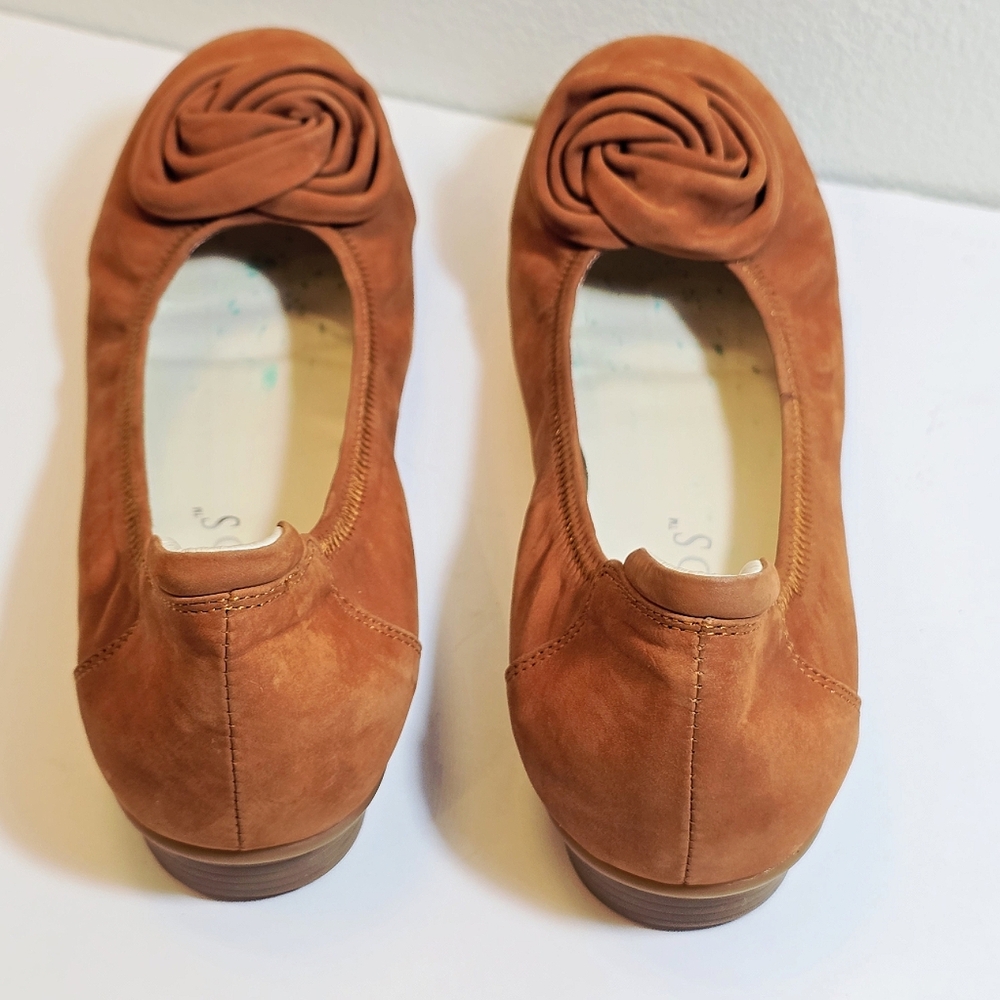 Klouds Phoebe classic flat ballet style nubuck upper Flexible leather size 38